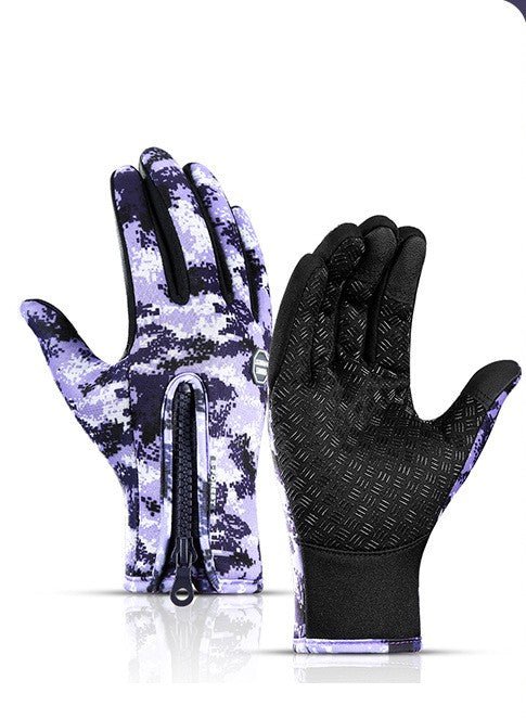Winter Gloves Touch Screen Riding Motorcycle Sliding Waterproof Sports Gloves With Fleece by Jabula & Co