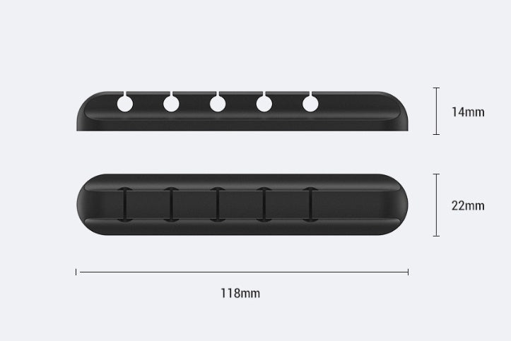 Silicone USB Cable Winder Desktop Cable Organizer Management Multipurpose Clips Cables Protector For Wired Headphones - Jabula & Co