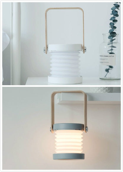 Foldable Touch Dimmable Reading LED Night Light Portable Lantern Lamp USB Rechargeable For Home Decor - Jabula & Co
