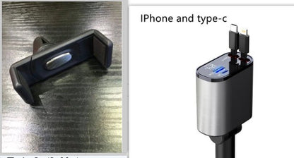 Metal Car Charger 100W Super Fast Charging Car Cigarette Lighter USB And TYPE-C Adapter - Jabula & Co