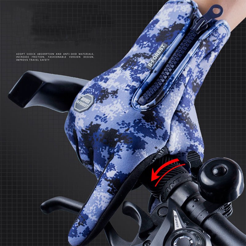 Winter Gloves Touch Screen Riding Motorcycle Sliding Waterproof Sports Gloves With Fleece by Jabula & Co