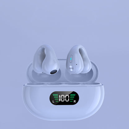 Bone Conduction Headphones TWS Earbuds Ear Clip Bluetooth 5.3 Touch Wireless Earphone In-Ear Bass HIFI Sports Headset - Jabula & Co