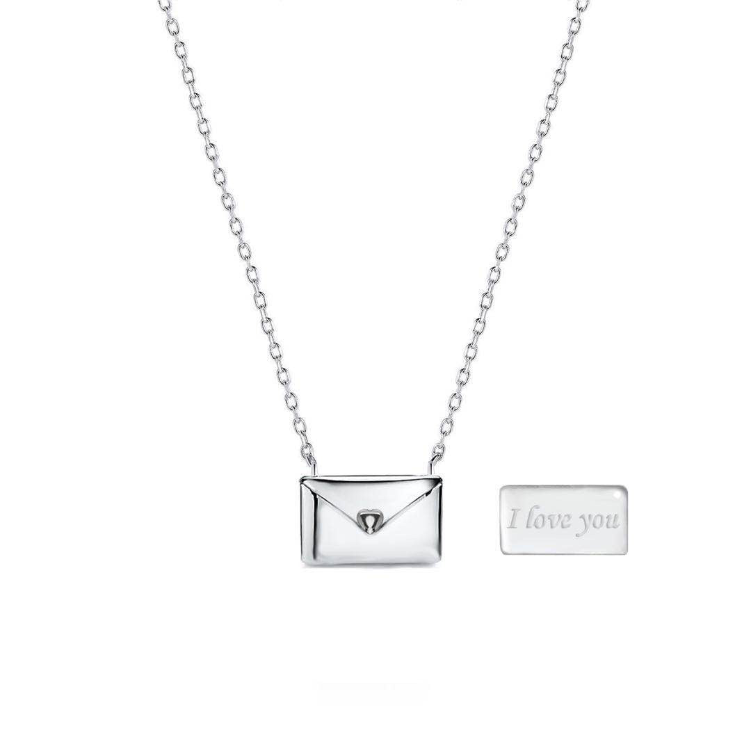 Envelope Pendant Necklace by Beckett