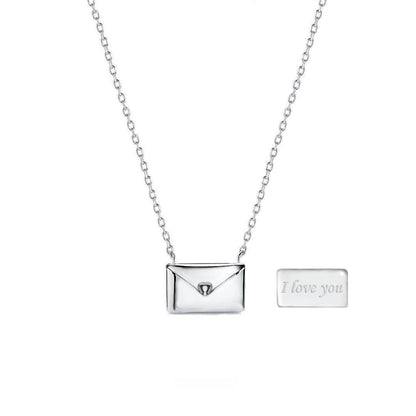 Envelope Pendant Necklace by Beckett