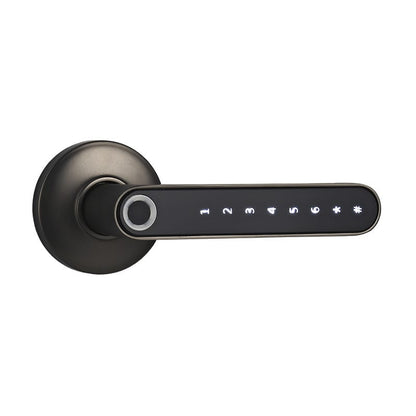Smart Lock Fingerprint Password Electric Digital Lock Alloy Keyless Security Door Handle For Home by Jabula & Co