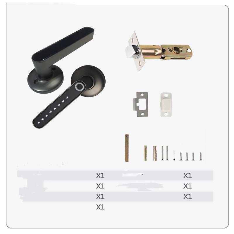 Smart Lock Fingerprint Password Electric Digital Lock Alloy Keyless Security Door Handle For Home by Jabula & Co