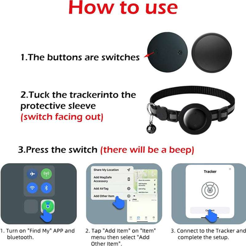 Pet Cat Location Tracker Collar by Jabula & Co