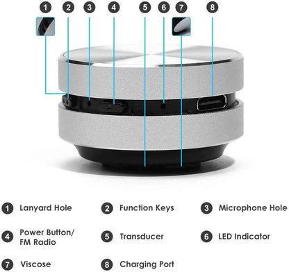Bone Conduction Wireless Bluetooth Speaker Magnetic Portable - Jabula & Co