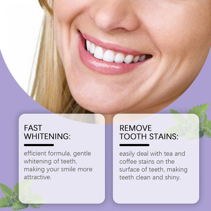 Whitening Teeth Strips Purple Teeth Strips Dry-application - Jabula & Co