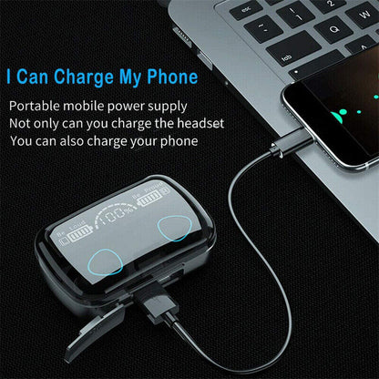 TWS Wireless 5.1 Waterproof Bluetooth Sports Waterproof Earphones - Jabula & Co