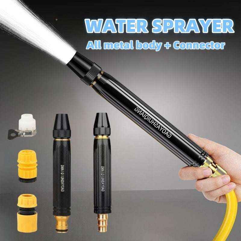 Portable High Pressure Washing Water Gun Car Wash Nozzle Adjustable Nipple Type Direct Spray Home Garden Shower Watering Hose