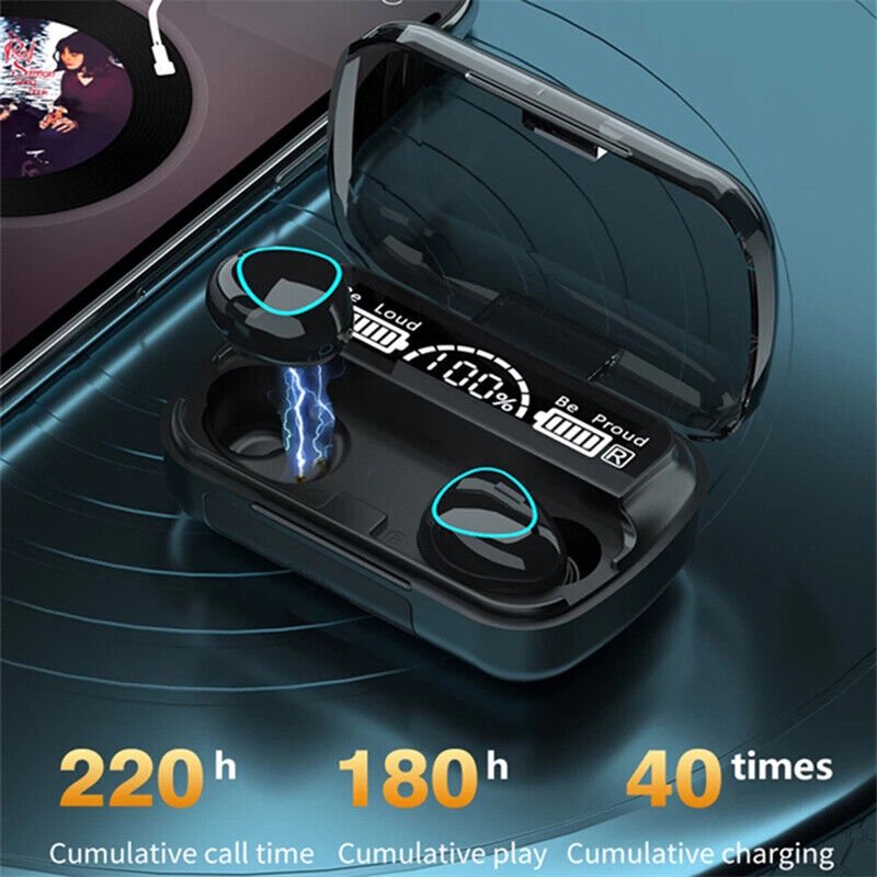 TWS Wireless 5.1 Waterproof Bluetooth Sports Waterproof Earphones - Jabula & Co