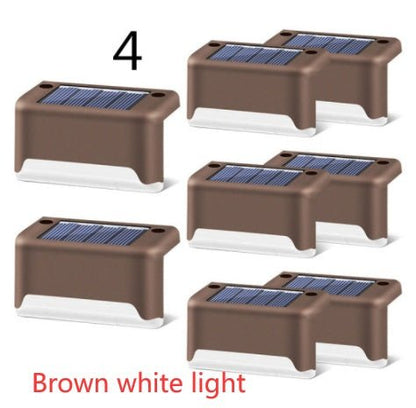 New Upgrade Waterproof LED Solar Fence Lamp Solar Deck Lights Solar Step Light Outdoor For Patio Stairs Garden Pathway Step Yard by Beckett