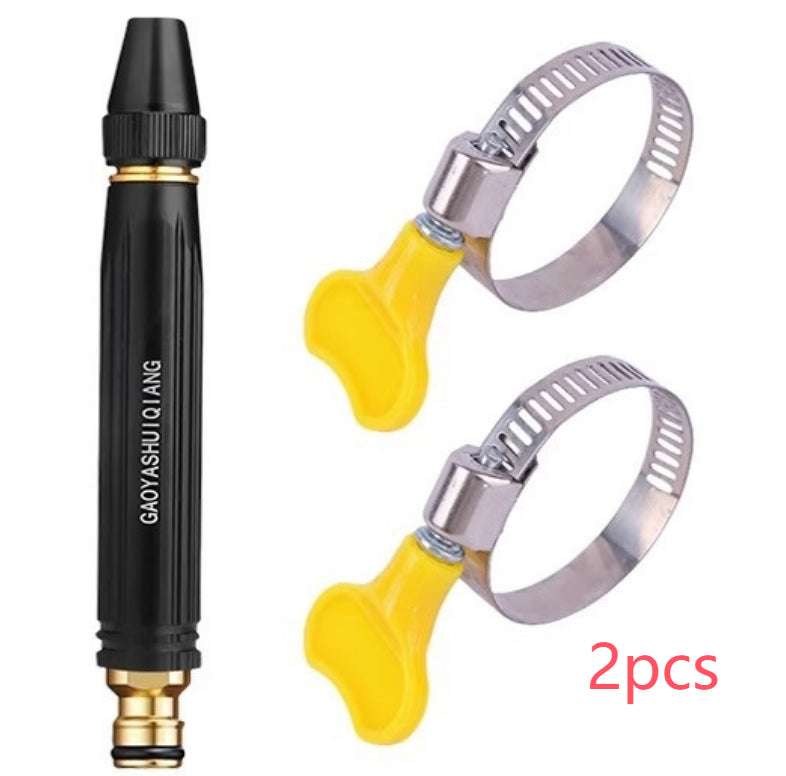 Portable High Pressure Washing Water Gun Car Wash Nozzle Adjustable Nipple Type Direct Spray Home Garden Shower Watering Hose by Jabula & Co