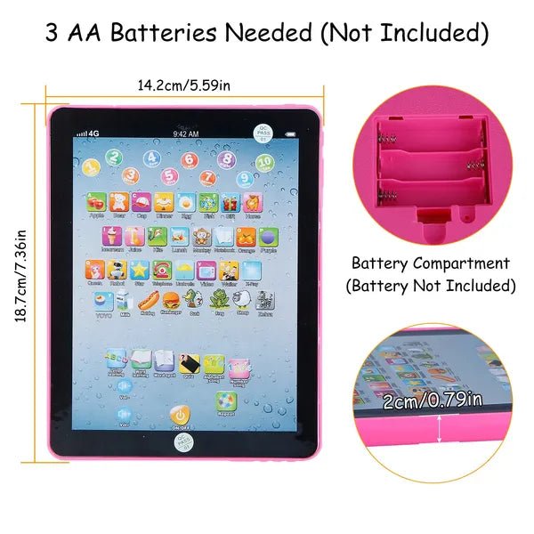 Baby Learning Tablet Educational Mini Pads Toys Touch Learn Toddler Tablet For ABC Numbers Words Gift by Jabula & Co