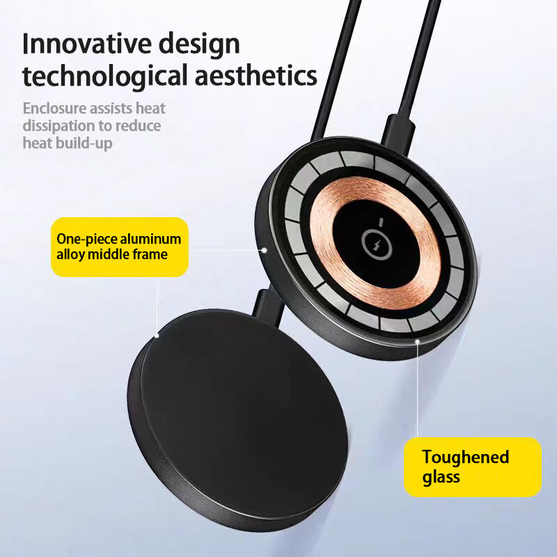 IPhone 17 Pro Pro Max Wireless Charger 15W Magnetic Wireless Fast Charging, Compatible With IPhone 12, 13, 14, 15, 16, And 17 Pro, Pro Max Series Models - Jabula & Co