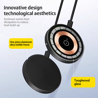 IPhone 17 Pro Pro Max Wireless Charger 15W Magnetic Wireless Fast Charging, Compatible With IPhone 12, 13, 14, 15, 16, And 17 Pro, Pro Max Series Models - Jabula & Co
