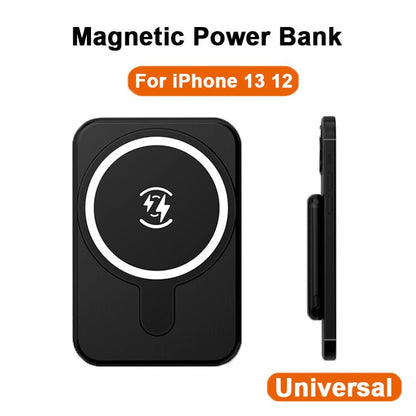 Mini Magnetic Power Bank 5000mAh Wireless - Jabula & Co
