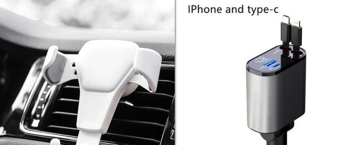Metal Car Charger 100W Super Fast Charging Car Cigarette Lighter USB And TYPE-C Adapter by Beckett