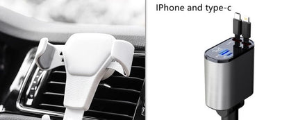 Metal Car Charger 100W Super Fast Charging Car Cigarette Lighter USB And TYPE-C Adapter by Beckett