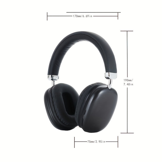 This Bluetooth Headset With A Microphone Offers A 40-hour Playback Time. It Is Retractable, Has High-quality Sound, And Features Soft Memory Ear Cups With Button Control. It Is Suitable For Music