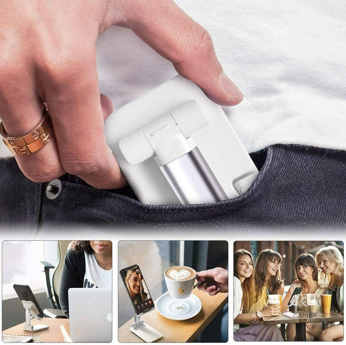 Cell Phone Stand Desktop Holder Tablet Stand Mount Mobile Phone Desktop Tablet Holder Table Cell Foldable Extend Support Desk Mobile Phone Holder Stand - Jabula & Co