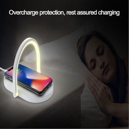 3 In 1 Foldable Wireless Charger Night Light Wireless Charging Station Stonego LED Reading Table Lamp 15W Fast Charging Light - Jabula & Co