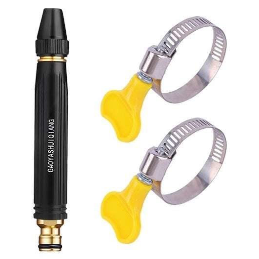 Portable High Pressure Washing Water Gun Car Wash Nozzle Adjustable Nipple Type Direct Spray Home Garden Shower Watering Hose by Jabula & Co