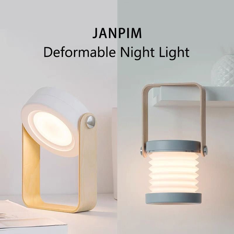 Foldable Touch Dimmable Reading LED Night Light Portable Lantern Lamp USB Rechargeable For Home Decor - Jabula & Co