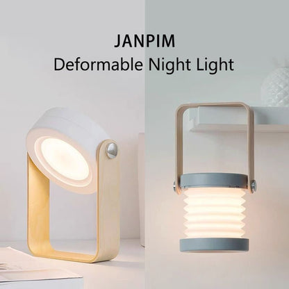 Foldable Touch Dimmable Reading LED Night Light Portable Lantern Lamp USB Rechargeable For Home Decor - Jabula & Co