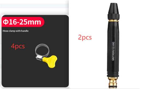 Portable High Pressure Washing Water Gun Car Wash Nozzle Adjustable Nipple Type Direct Spray Home Garden Shower Watering Hose by Jabula & Co