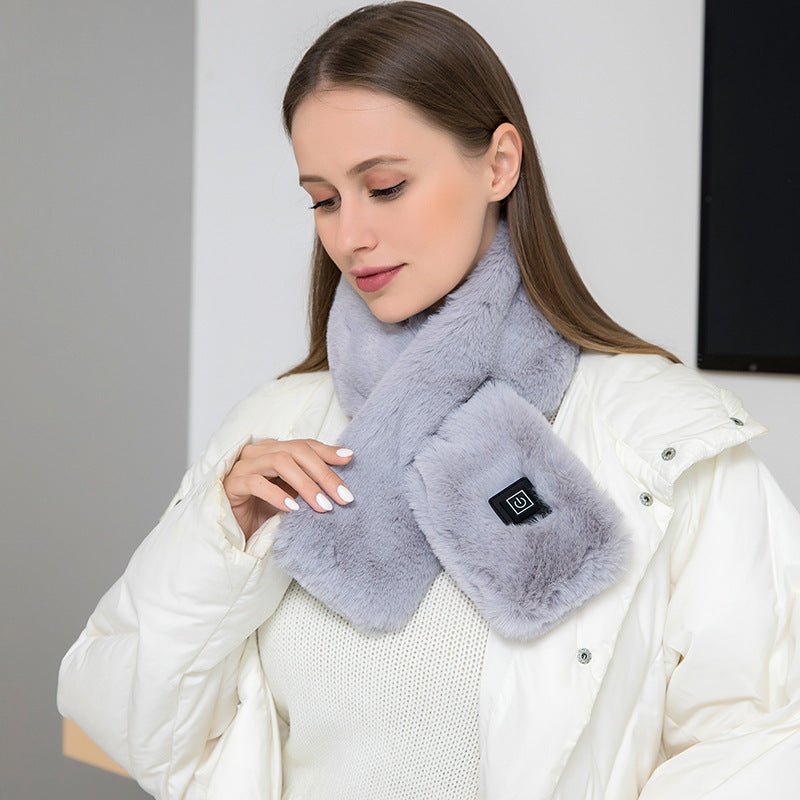 Heating Scarf USB Electric Heated Neck Wrap Heating Pad Pain Relief Three-gear Temperature Control Neck Warmer For Women Men by Beckett