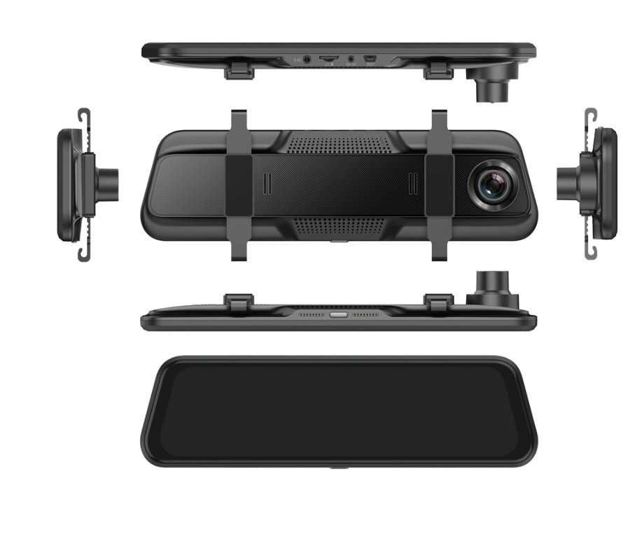 Front and Rear Dual Recording Rear View Mirror Dash Cam by Beckett