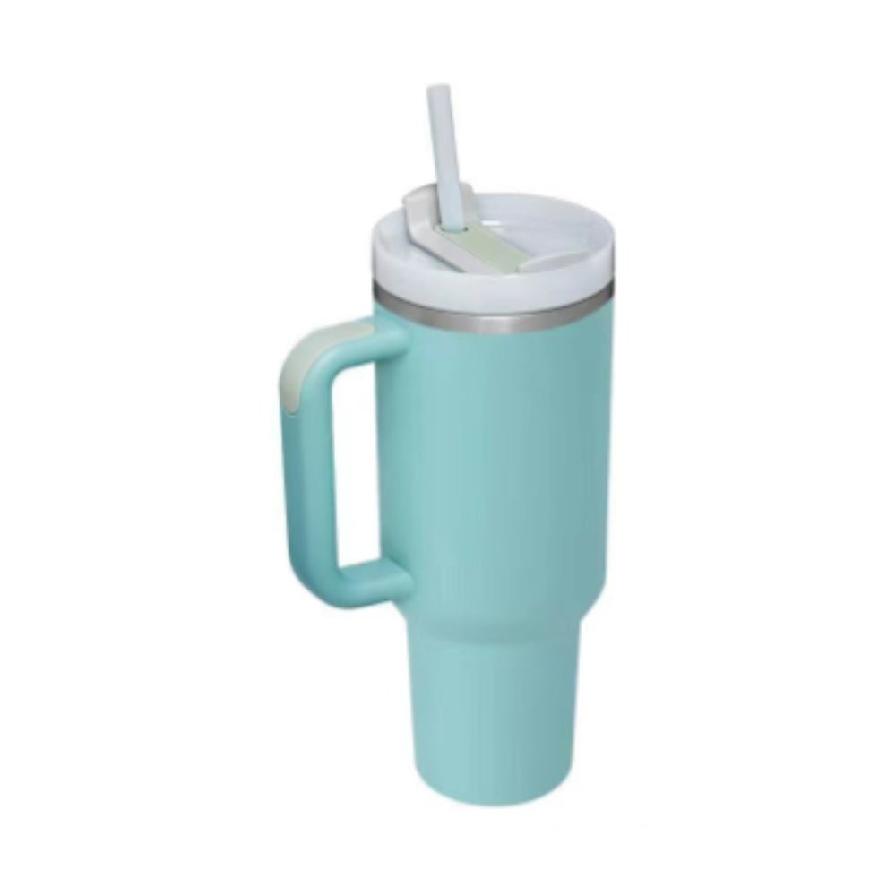 40 Oz Tumbler With Handle Straw Insulated, Stainless Steel Spill Proof Vacuum Coffee Cup Tumbler With Lid Tapered Mug Gifts For Valentine Lover Suitable For Car Gym Office Travel by Beckett