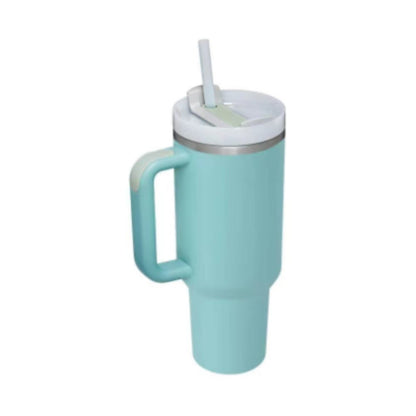 40 Oz Tumbler With Handle Straw Insulated, Stainless Steel Spill Proof Vacuum Coffee Cup Tumbler With Lid Tapered Mug Gifts For Valentine Lover Suitable For Car Gym Office Travel by Beckett