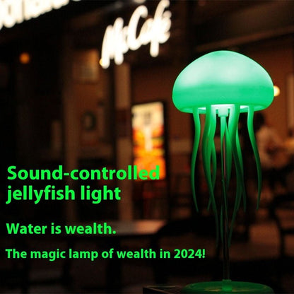 Jellyfish Mood Lamp LED Jellyfish Night Light Portable Jellyfish Lamp Jellyfish Decorations Smart Table Lamp For Bedside Desk by Jabula & Co