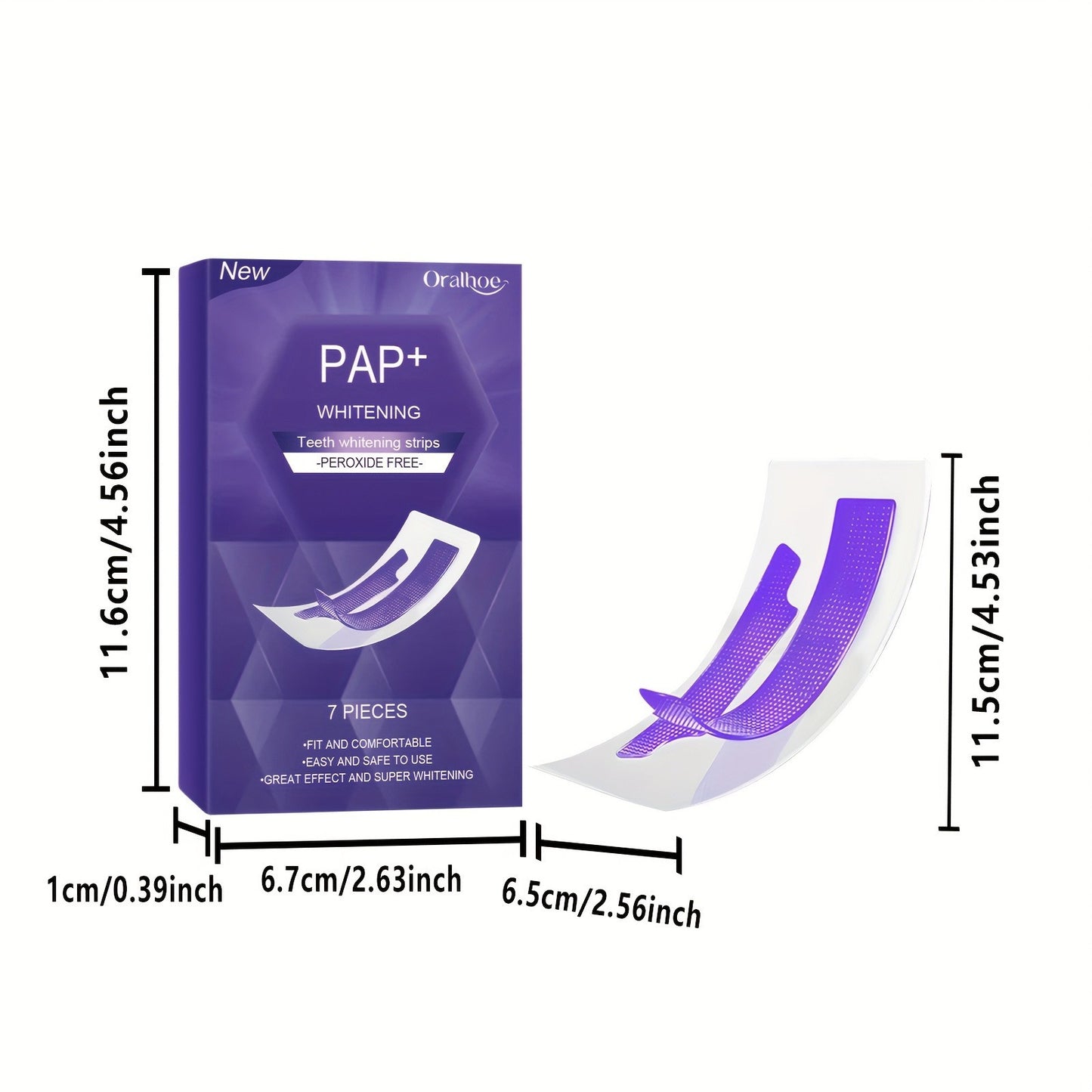 Whitening Teeth Strips Purple Teeth Strips Dry-application - Jabula & Co