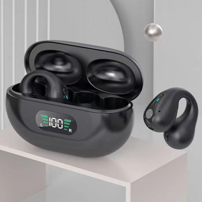 Bone Conduction Headphones TWS Earbuds Ear Clip Bluetooth 5.3 Touch Wireless Earphone In-Ear Bass HIFI Sports Headset - Jabula & Co