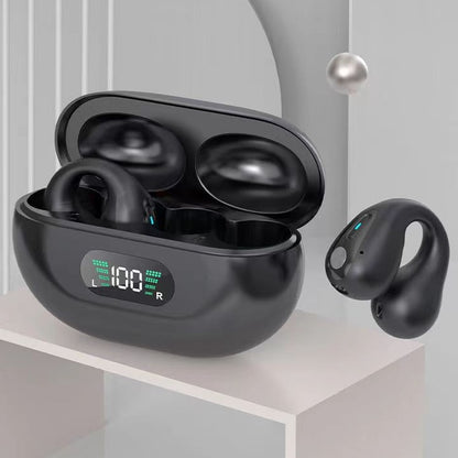 Bone Conduction Headphones TWS Earbuds Ear Clip Bluetooth 5.3 Touch Wireless Earphone In-Ear Bass HIFI Sports Headset - Jabula & Co