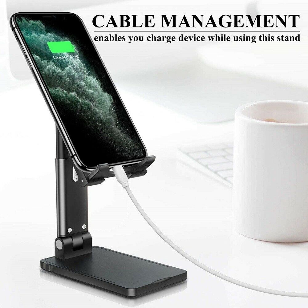 Cell Phone Stand Desktop Holder Tablet Stand Mount Mobile Phone Desktop Tablet Holder Table Cell Foldable Extend Support Desk Mobile Phone Holder Stand - Jabula & Co