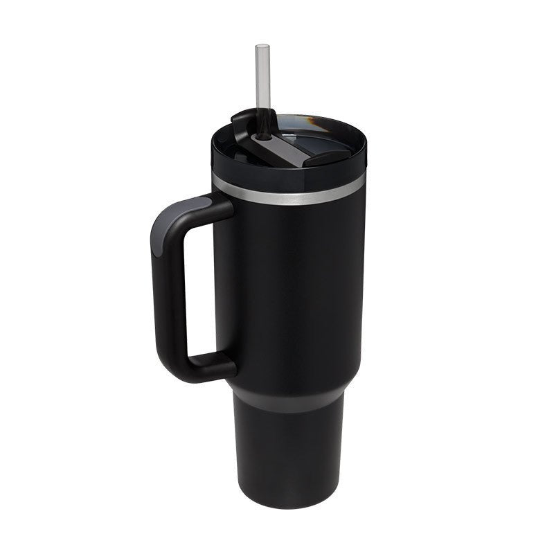 40 Oz Tumbler With Handle Straw Insulated, Stainless Steel Spill Proof Vacuum Coffee Cup Tumbler With Lid Tapered Mug Gifts For Valentine Lover Suitable For Car Gym Office Travel - Jabula & Co