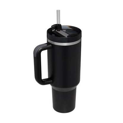 40 Oz Tumbler With Handle Straw Insulated, Stainless Steel Spill Proof Vacuum Coffee Cup Tumbler With Lid Tapered Mug Gifts For Valentine Lover Suitable For Car Gym Office Travel - Jabula & Co