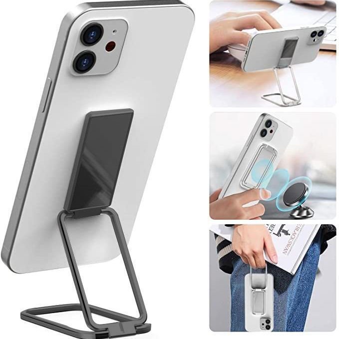 Foldable Mobile Phone Holder Ring Buckle Retractable Desktop CellPhone Stand Car Magnetic Bracket Office Accessories - Jabula & Co