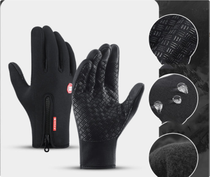 Winter Gloves Touch Screen Riding Motorcycle Sliding Waterproof Sports Gloves With Fleece by Jabula & Co