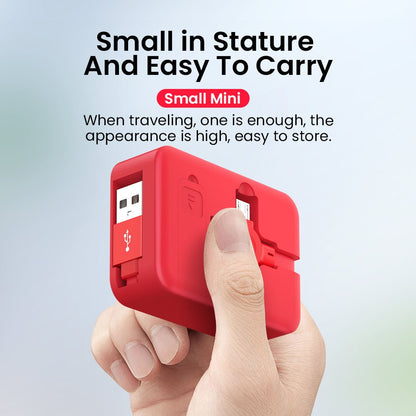 4 In 1 Retractable USB Cable Creative Macaron Type C Micro Cable For I Phone With Phone Stand Charging Data Cable Line Storage Box - Jabula & Co
