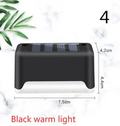New Upgrade Waterproof LED Solar Fence Lamp Solar Deck Lights Solar Step Light Outdoor For Patio Stairs Garden Pathway Step Yard - Jabula & Co