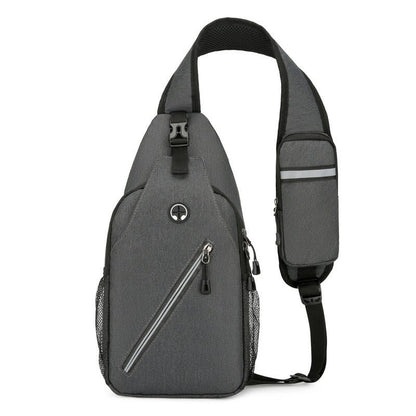 New Multifunctional Men's Shoulder Crossbody Bag Male Hard-Wearing Canvas Shoulder Messenger Bags Chest Bag - Jabula & Co