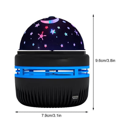 LED Star Galaxy Projector Lamp Spotlight Colorful Rotating Magic Ball Bedroom Atmosphere Lamp Bar KTV Disco Party Stage Light - Jabula & Co