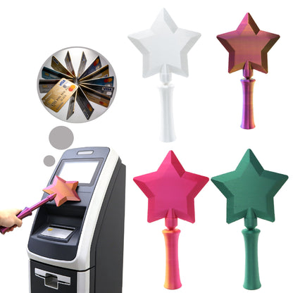 Fashion Creative 3D Printed Wand Tap To Pay Portable Cute Star Magic Wand Holder Funny Lightweight Credit Card Holder Daily Use - Jabula & Co