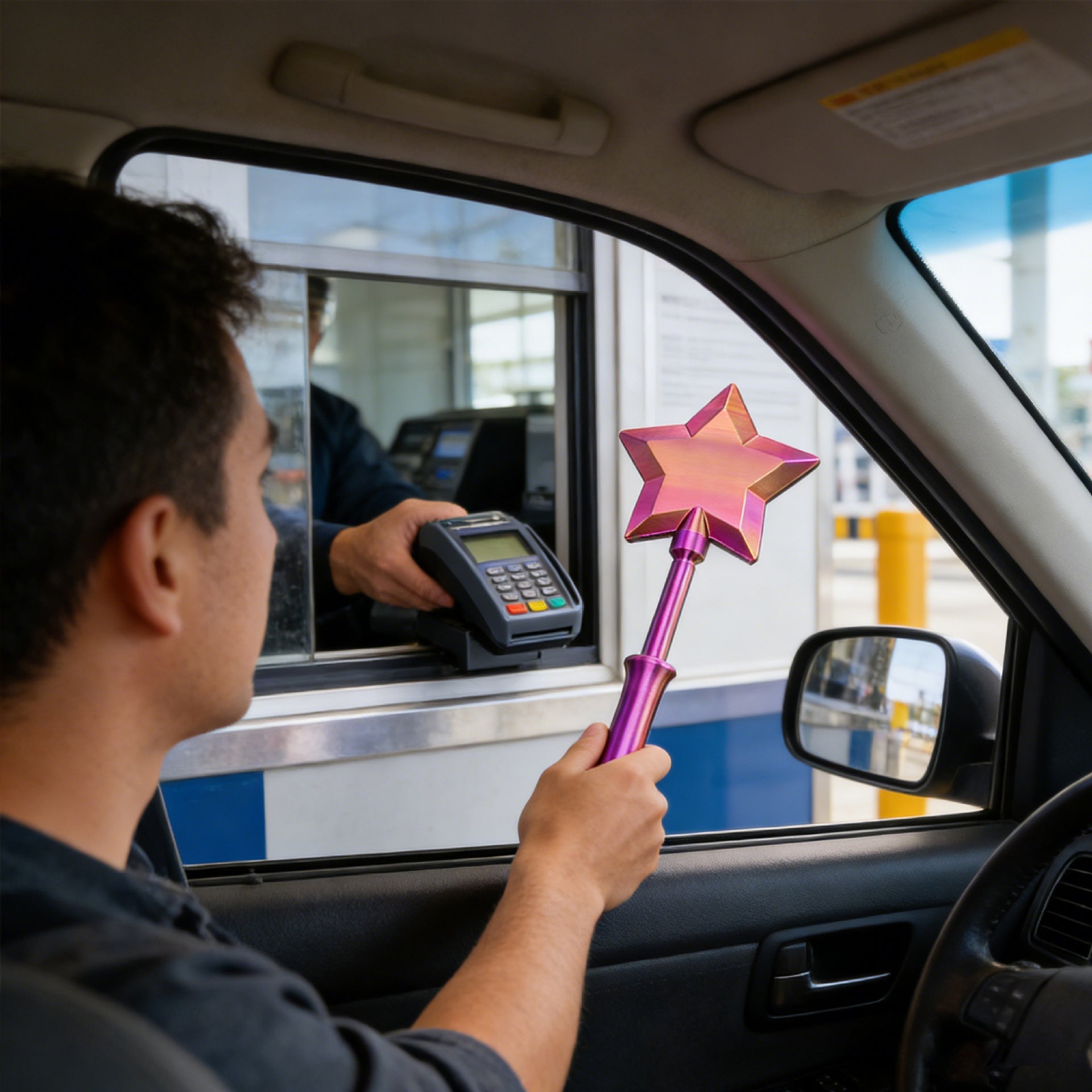 Fashion Creative 3D Printed Wand Tap To Pay Portable Cute Star Magic Wand Holder Funny Lightweight Credit Card Holder Daily Use - Jabula & Co